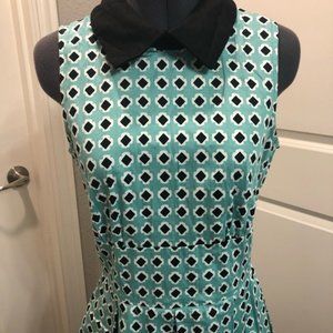 Modcloth Fit And Flare Peter Pan Collar - image 1